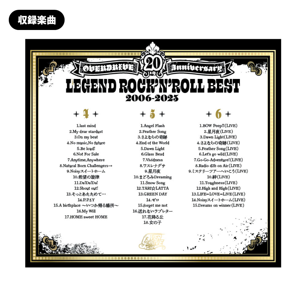 696GARAGE / CD Album「OVERDRIVE 20th Anniversary LEGEND ROCK'N
